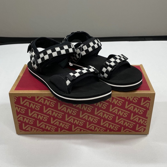 Vans Shoes New Vans Checkerboard Trilock Sandals Poshmark